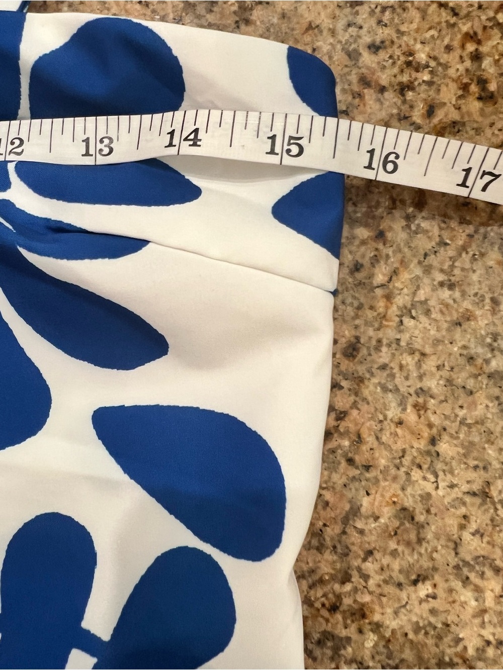 Commense White Maxi Skirt and Crop Top Set with Blue Floral Print - Picture 6 of 12